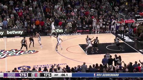 Live stream: Kings 176, Clippers 175 .